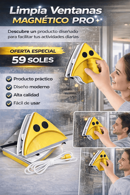 Limpia Ventanas Magnético Pro