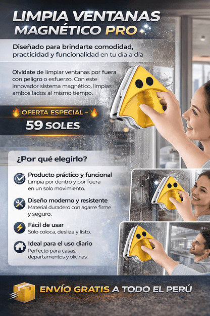 Limpia Ventanas Magnético Pro