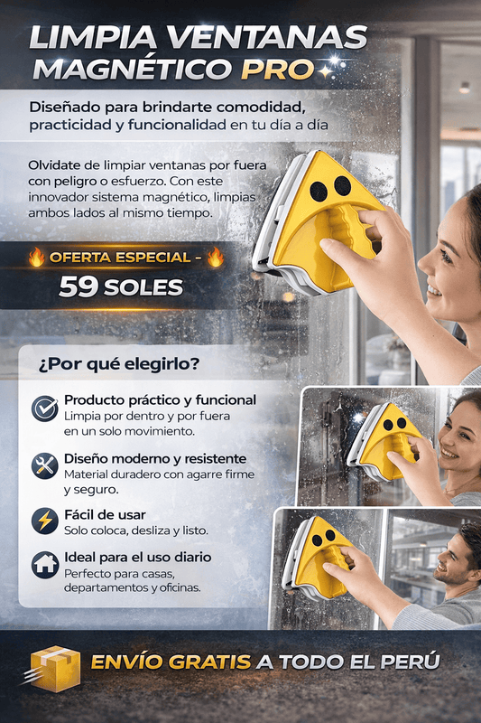Limpia Ventanas Magnético Pro